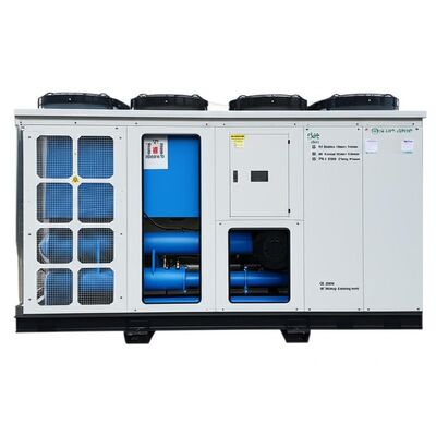 سعة التبريد من 10 إلى 500 طن سخان الماء المبرد بالهواء 380 فولت 3Ph 50 هرتز مصدر الطاقة 0.75KW طاقة المضخة وحدة تبريد الطاقة